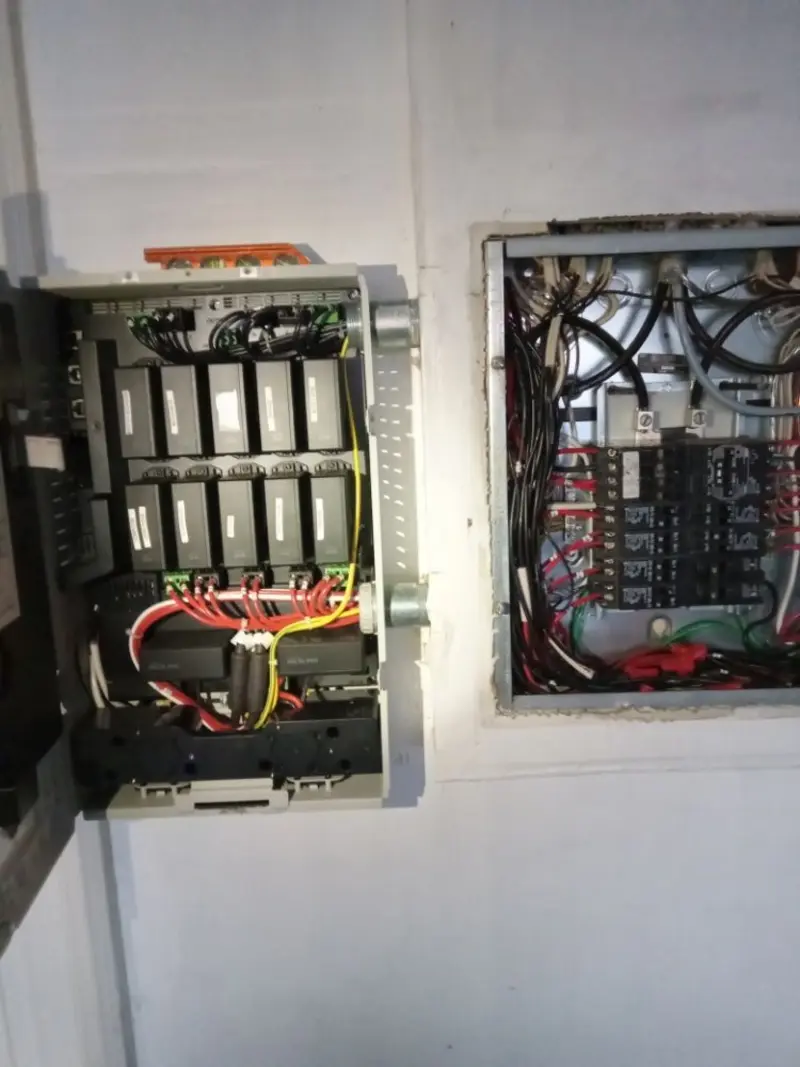 Electrical panel upgrade completed for Security Camera Wiring in Hockessin